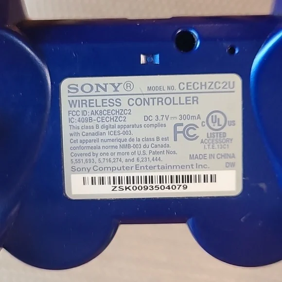 GENUINE OEM SONY PLAYSTATION 3 PS3 SIXAXIS DUALSHOCK 3 BLUE WIRELESS CONTROLLER